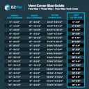 EZ-FLO 14 x 6 Inch (Duct Opening) Air Vent Cover for Wall or Ceiling, Two-Way Ventilation Register, Solid Steel HVAC Register Cover, White, 61613