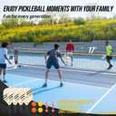 Volleyball Badminton Pickleball 3-in-1 Combo Net Set for Backyards, 5.1-7.4ft Adjustable Height Freestanding Indoor Sports Nets, Portable 17ft Outdoor Net with Carry Bag, Rackets and Balls