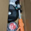 Electric Weed Wacker Eater Cordless Battery Powered, Weed Trimmer 4.0Ah Lightweight No-String with 2 Battery Operated & Wheels, 3 in 1 Stringless Grass Trimmer/Edger/Brush Cutter for Garden Yard Lawn