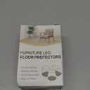 YOZON Small Chair Leg Floor Protectors for Hardwood Floors 32 Pack Felt Furniture Pads Silicone Caps Anti-Scratch Reduce Noise Black Round Small Fit 1/2" to 3/4" (14-19mm)