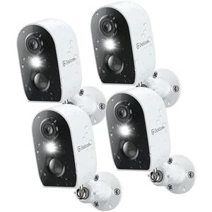 GALAYOU Cameras for Home Security Outside-2K Battery Powered WiFi Surveillance Indoor/Outdoor, Security Cameras with Motion Siren, Color Night Vision Waterproof, Cloud/SD Storage 2.4Ghz WiFi