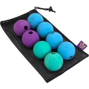 Chew King Dog Fetch Balls for All Breed Sizes (Pack of 8)