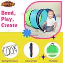 Kids Play Tunnel Set for Toddlers Double Tunnels for Indoor and Outdoor Fun | Pop-Up Crawl Tunnels for Babies, Toddlers, and Pets | Easy to Set Up, Store, and Transport | Durable and Breathable, 18 Inches X 72 Inches X 72 Inches