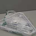 4 Tier Floor Standing Corner Shower Caddy Organizer Shelf with Hooks, Bathroom Shelves Stand Rack, White