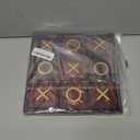 Juvale 9.5-inch Wooden Tic Tac Toe Game, Decorative Coffee Table Games for Adults and Family Activities