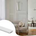 26.2 Ft Peel and Stick Wall Molding Trim, White(Paintable) Self Adhesive Flexible Trim for Wall, Edges, Borders, Window Frames, Backsplash Tiles, Baseboard & More (W:0.4", T:0.1")