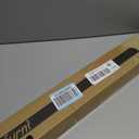Tension Curtain Rod by EZFurni, 42-123 Inches, Heavy Duty Tension Rods for Windows, Adjustable Spring Loaded Curtain Rods No Drilling, Renter Friendly, Hold Up Blackout Curtains and Non Slip, Black
