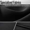 Front Heavy-Duty Seat Covers for Chevy Silverado GMC Sierra 1500 Crew Cab 2019-2026 Durable Cloth Composite Foam with Headrest and Console Covers-Black