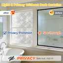 OHTMERU Window Privacy Film Decorative Non-Adhesive, Reusable, Anti-Glare, 23.6 X 118.1 inches