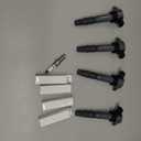 Set of 4 Ignition Coils Pack UF532 MR994642 & 4 PCS Iridium Spark Plugs Compatible with Mitsubishi Eclipse Galant Outlander 2.4L 3.8L
