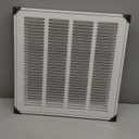 16 x 16 Inch Return Air Vent Cover for Wall Ceiling, Steel AC Return Air Filter Grille Fits Duct Opening 16 x 16 HVAC Vent Cover Grill, Holds 1" Air Filter