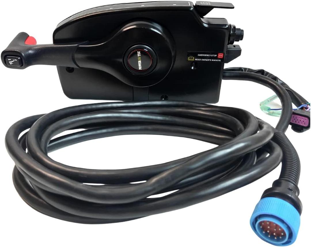 881170A13-4000 side mounted for mercury outboard engine throttle remote control box 4 stroke 14pin with 5m Harness & power trim switch