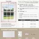SUNOFF Cordless No Drill Light Filter Cellular Shades, 34" W x 64" H, White