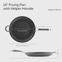 Circulon Radiance Hard Anodized Nonstick Frying Pan, 14 Inch Skillet, 83906