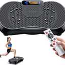 Vibration Plate Exercise Machine 2025 Upgraded Fitness Vibrating Lymphatic Drainage for Weight Loss 330Lbs, 999 Adjustable Speeds, Full-Body Shaker Workout Platform for Women Men, Sport Home Gym