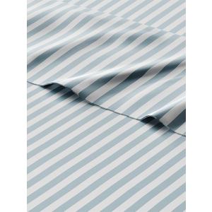 Kids Green Pinstripes Queen 4 Piece Sheet Set - Boys, Girls, Teens, Toddler - Easy Fit Deep Pockets - Breathable, Hotel Quality Sheets - Machine Washable - Wrinkle Free - Cute, Cozy, Soft - CGK Linens