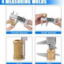 Digital Caliper Measuring Tool, Stainless Steel Vernier Caliper Digital Micrometer with Large LCD Screen, Easy Switch from Inch Metric Fraction, 6 Inch Caliper Tool for DIY/Household