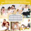 Fshibila 74"50" Large Baby Playpen, Baby Play Pen for Babies and Toddlers, Baby Play Yard for Indoor & Outdoor, Sturdy Safety Playard with Soft Breathable Mesh, Anti-Fall, Grey