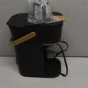 Single Serve One Cup Coffee Maker, for K Cups and Grounds, Mini Coffee Maker with Portable Handle, 6 to 12 Oz Brew Size, for Travel, Camping, Office, RV and Dorm, 120V, Black and Gold