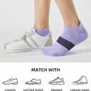 FITRELL 5-6 Pairs Ankle Running Socks for Women Athletic Cushioned Low Cut Tab Sports Socks (Medium)