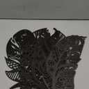 Qunclay 4 Pieces Feather Wall Decor Wooden Feather Wall Art Boho Wall Decor Laser Cut Hanging Mandala Large Rustic Farmhouse Wood Sign for Home Living Room Bedroom Bathroom Kitchen(Black)