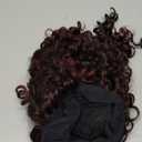 Aisaide Kinky Headband Wig 12 Inch Deep Curly Headband Wigs for Black Women Glueless No Lace Deep Curly Half Hair Wigs Dark Almond Brown