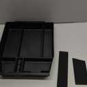 Savadicar Center Console Organizer Compatible with 2015-2025 Ford F150 (Not Fits 40/20/40 Jump Seat Console), ABS Armrest Insert Storage Tray With Liner Pad, Interior Accessories, Black