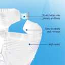2XL Adult Diapers for Women and Men - 12 Bariatric Disposable Briefs with Tabs and Stretchable Side Panels - Breathable with Maximum Absorbency