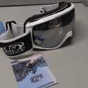 findway Ski Goggles OTG - Over Glasses Snow/Snowboard Goggles for Men, Women & Youth - 100% UV Protection (A1-white Silver Vlt 10%)