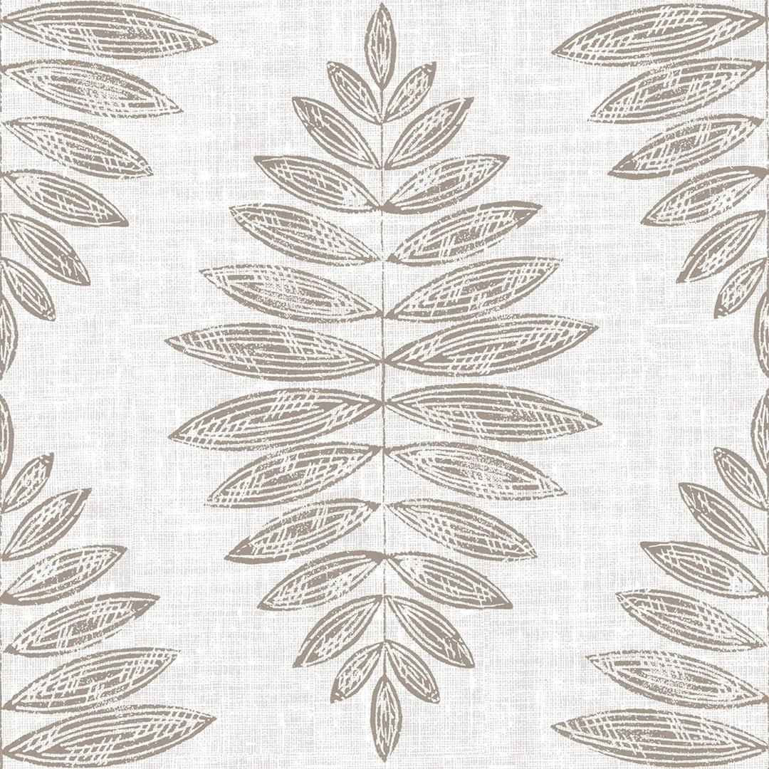 FloorPops FP3298 Foliage Peel & Stick Floor Tiles, Neutral (12"L x 12"W x 0.06"T)