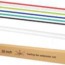 36 Inch Ceiling Fan Downrod with UL Wires,White, 1-Inch Diameter, Unthreaded