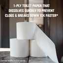 Scott Rapid-Dissolving Toilet Paper, 48 Double Rolls, Septic-Safe, Toilet Paper