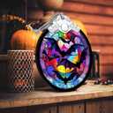 Bat Hanging Ornament Glass Ornament - Christmas & Halloween Decoration - Keepsake Gift
