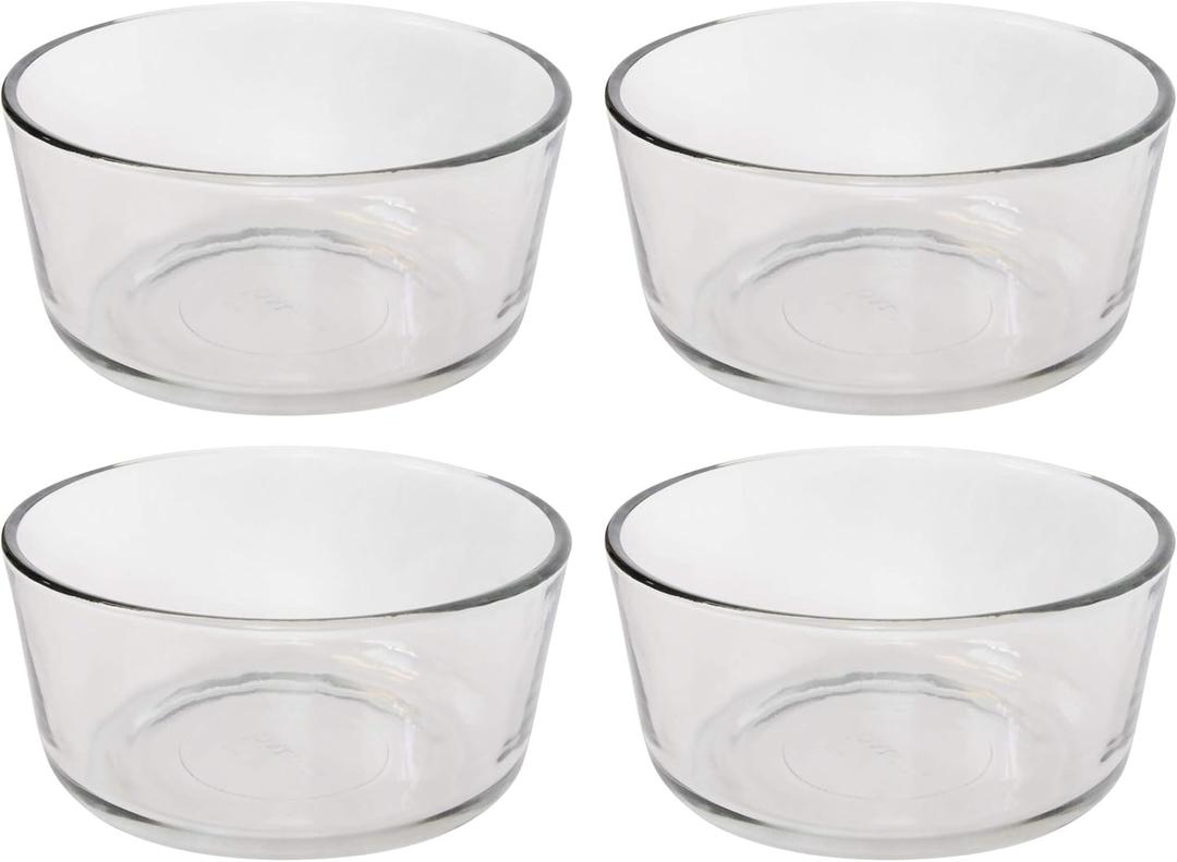 Pyrex 7201 4-Cup Glass Bowl (4-Pack)