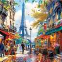 1000 Pieces Puzzle for Adults - Charming Paris Puzzle for Adults Children - Recycled Paper Jigsaw Puzzle 1000 Pieces - Fun and Challenging Family Game Great Gift Idea, Finished Size is 28 * 20 in