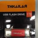 Thkailar 1TB USB C Flash Drive for MacBook and Android Phones,Thumb Drive with USB A and USB C for PC,Laptop,Portable External Storage for Pictures,Videos and Music