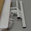 Small Standing Desk Adjustable Height, Mobile Stand Up Desk with Wheels, 32 Inch Portable Rolling Desks Computer Office Workstations for Walking Pad Treadmill White