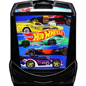 Hot Wheels 100-Car Storage Case Large Capacity Organizer for 1:64 Die-Cast Vehicles with Handle and Latch, Durable Portable Carrying Case for Kids, Travel, and Toy Car Collectors