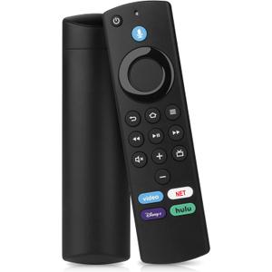 Replacement Voice Remote Fit for All Fire-Series TV Cube/ Stick, Compatible with Firestick 4K Max/ 4K/ Stick/ Lite/ HD, Fit for All Hisense, TCL, Insignia-Pioneer-Omni QLED Series, Not for Roku