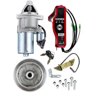 YAMAKATO Electric Start Kit for Honda Gx340 GX390 11HP 13HP Small Engines, Key Box for 339cc-389cc Motor Upgrade Electrical Starter