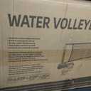 Inground Pool Volleyball Net Set, 15-25FT Adjustable Water Volleyball Kit, Complete System Includes: Pro-Net, Heavy-Duty Bases, 2 Balls & Pump, Summer Outdoor Pool Games for Adults & Kids