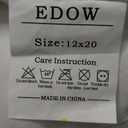 EDOW Throw Pillow Inserts, Set of 2 Lightweight Down Alternative Polyester Pillow, Couch Cushion, Sham Stuffer, Machine Washable. (White, 12x20)