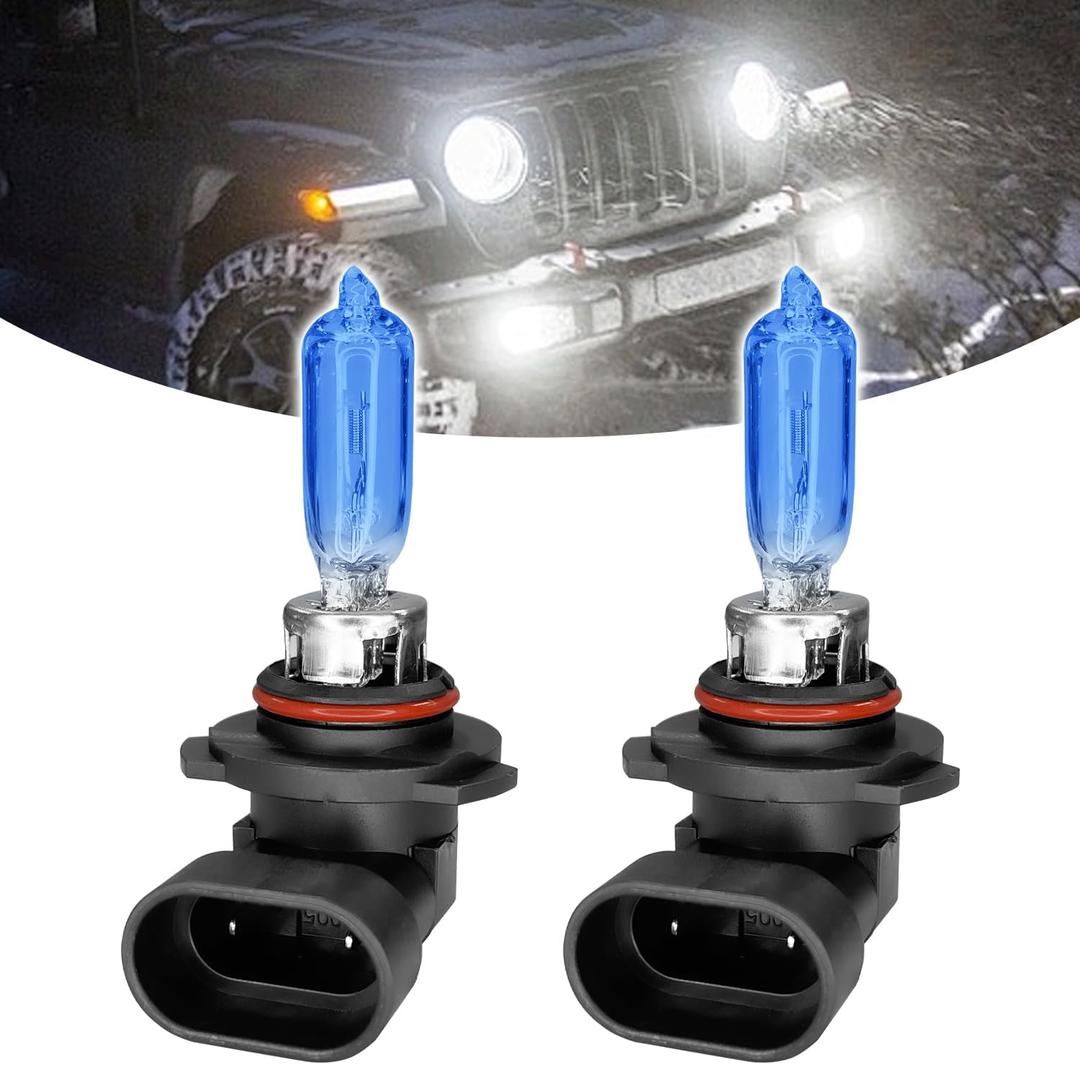 9005 Headlight Bulb 9005 Halogen Head Light Bulbs, Ultra White Halogen Headlight Bulb 12V 100W High Beam Low Beam Fog Light Bulbs, Universal Light Lamp for Most Cars, Trucks, SUVs (9005)