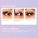 Clear Band False Eyelashes, Lash Extension Kit, Feathery & Wispy, Natural Volume, 8mm-10mm-12mm, Includes Bond & Seal, Precision Applicator & 36 Lash Clusters