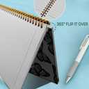 Spiral Journal Notebook for Women,A5 College Ruled Notebooks 6"x 8.4", 120 Pages (60 Sheets) Lined Journal with Premium Thick Paper,Perfect for School Office Home(Blue Butterfly)