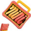 Kids Case for iPad mini 7 (A17 Pro) 2024 /iPad Mini6 2021, Light Weight Heavy Duty/Shockproof/Drop Proof with Handle/Kickstand, Child Friendly Cover for iPad mini 7th/6th Gen 8.3inch (Red Yellow)