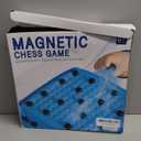 Magnet Game, Board Game for Kids 8-12, Magnetic Game Chess Set for Kids and Adults Family and Friend Games Night, Magnet Chess Game 40 Pieces, 2-4 Players (Cyan)