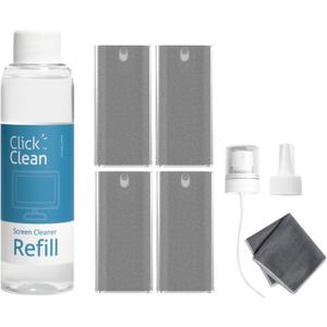 CLICK CLEAN Screen Cleaner Kit, 4 Cleaning Sprays with 4 oz Refill