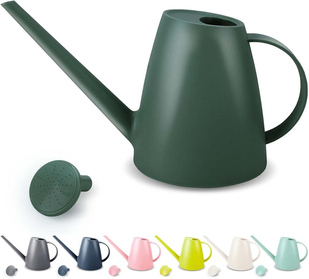 Watering Can for Indoor Plants, Small Watering Cans for House Plant Garden Flower, Long Spout Water Can for Outdoor Watering Plants 1. 8L 1/2 Gallon (Dark Green)