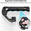 SmallRig Lightweight NATO Top Handle, Quick Release NATO Grip w/NATO Rail for DSLR Camera Cage, Universal Top Handle with 5 Cold Shoe Adapters - 4345